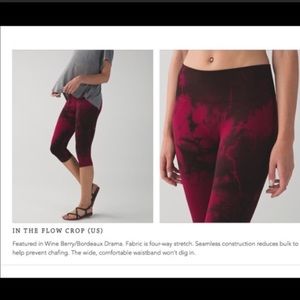 Lululemon in the flow crops